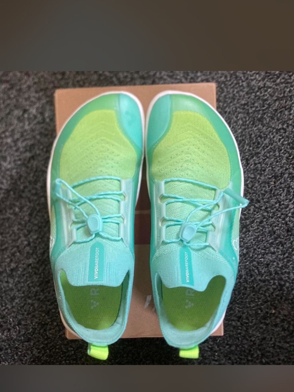 Vivo Barefoot Women's Primus Trail Knit FG in the color Beach glass